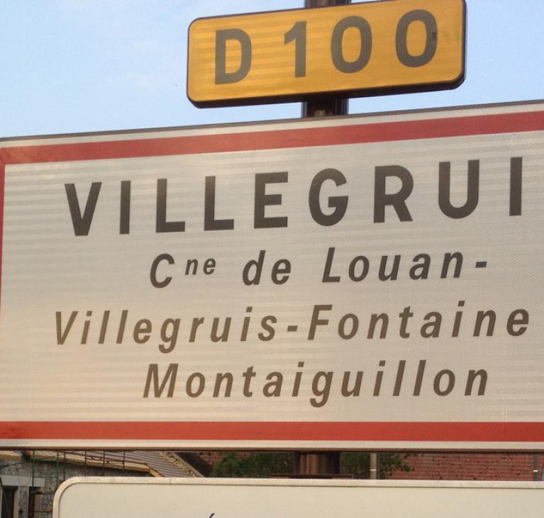 Panneau entrée Villegruis